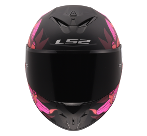 LS2 FF820 RAPID III POPPIES II BLACK PINK