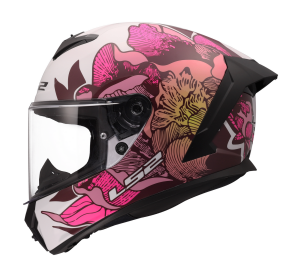 LS2 FF820 RAPID III POPPIES II WHITE PINK