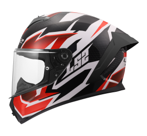 LS2 FF820 RAPID III XTREM WHITE BLACK RED