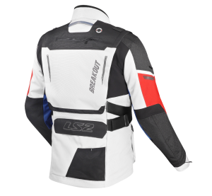 LS2 BREAKOUT MAN JACKET GREY BLUE RED