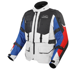 LS2 BREAKOUT MAN JACKET GREY BLUE RED