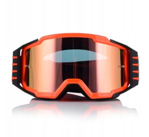 LS2 CHARGER PRO GOGGLE H-V ORANGE WITH IRIDIUM VISOR