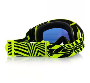 LS2 CHARGER PRO GOGGLE H-V YELLOW WITH IRIDIUM VISOR