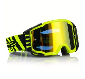 LS2 CHARGER PRO GOGGLE H-V YELLOW WITH IRIDIUM VISOR