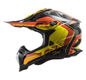LS2 MX700 SUBVERTER ARCHED BLACK YELLOW RED