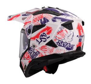 LS2 MX702 PIONEER II FANTASY WHITE RED BLUE-06