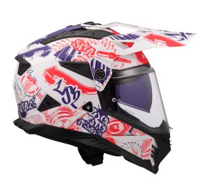 LS2 MX702 PIONEER II FANTASY WHITE RED BLUE-06