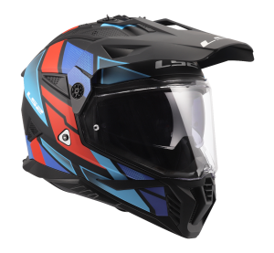 LS2 MX702 PIONEER II BLOCK BLACK RED BLUE-06
