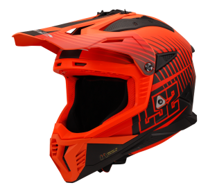 LS2 MX708 FAST II DUCK M.H-V ORANGE RED-06