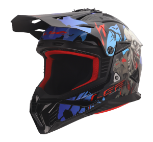 LS2 MX708 FAST II ZOMBIE II BLACK RED BLUE-06