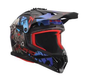 LS2 MX708 FAST II ZOMBIE II BLACK RED BLUE-06