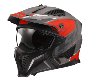 LS2 OF606 DRIFTER DEVOR M.SILVER TITANIUM RED-06