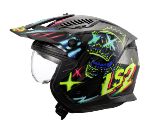 LS2 OF606 DRIFTER RAYZ BLACK BLUE-06