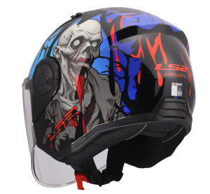 LS2 OF616 AIRFLOW II ZOMBIE II BLACK RED BLUE-06