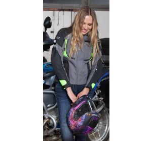 LS2 PHASE LADY JACKET GREY BLACK YELLOW