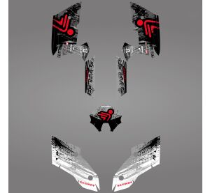 GRAPHIC STICKER KIT for Segway AT5-L LIGHT RED