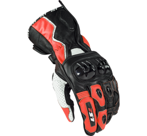 LS2 SWIFT RACING GLOVES BLACK WHITE RED