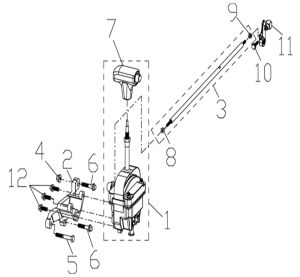 SHIFT ASSY (FOR ATV550 PROMAX)