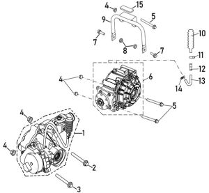 FRONT AND REAR GEAR-BOX