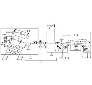 MUFFLER ASSY.(FOR LOF)003441→