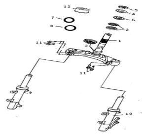 FRONT FORK FOR DISK BRAKE