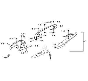 FENDER SIDE RAIL ASSY.