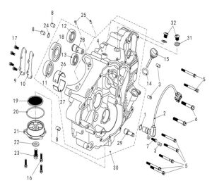 LEFT CRANKCASE