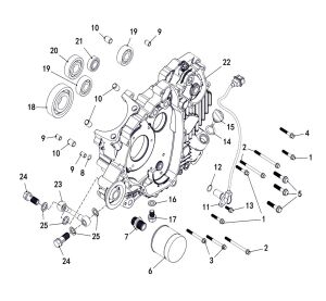 LEFT CRANKCASE