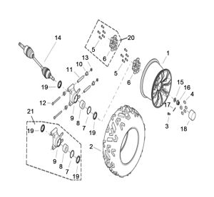 WHEEL REAR LH SIDE Ver.24