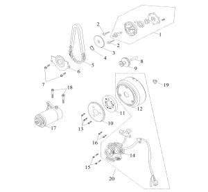 GENERATOR, STARTER