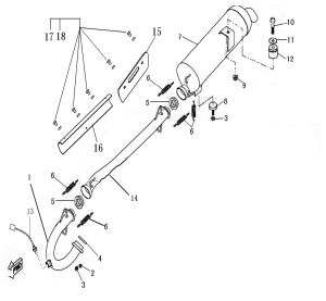 EXHAUST (EFI T3)