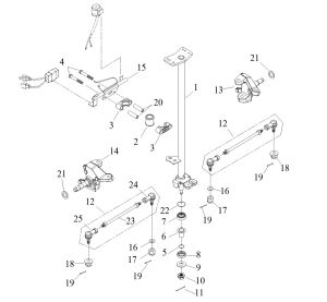 STEERING, SHAFT, LINK