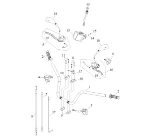 HANDLE BAR (Double Hand Brake)
