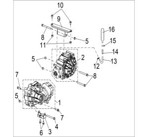 FRONT AND REAR GEAR-BOX