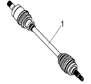 FRONT RIGHT DRIVE AXLE （FOR 4WD）