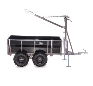 SHARK WOOD 1500, vozík za čtyřkolku, černý