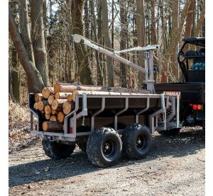 SHARK WOOD 1500, vozík za čtyřkolku, černý