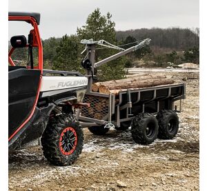 SHARK WOOD 1500, vozík za čtyřkolku, černý