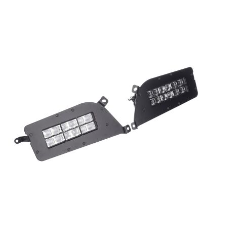 SHARK LED Headlights for Polaris ATV, UTV with Backlight, 2pcs