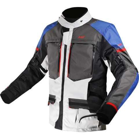 LS2 NORWAY MAN JACKET BLUE BLACK GREY RED 4XL