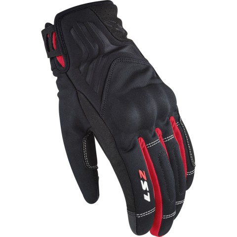 LS2 JET 2 LADY GLOVES BLACK RED XS