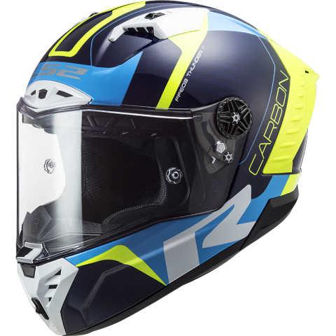 LS2 FF805 THUNDER C RACING1 GL.BLUE H-V YELLOW XXL