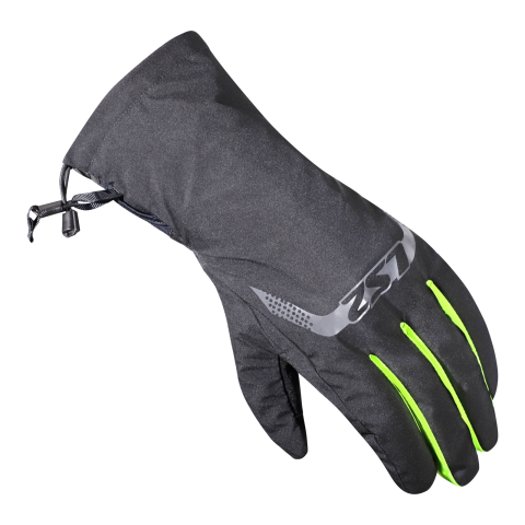 LS2 THERMORAIN GLOVES BLACK H-V YELLOW M-L
