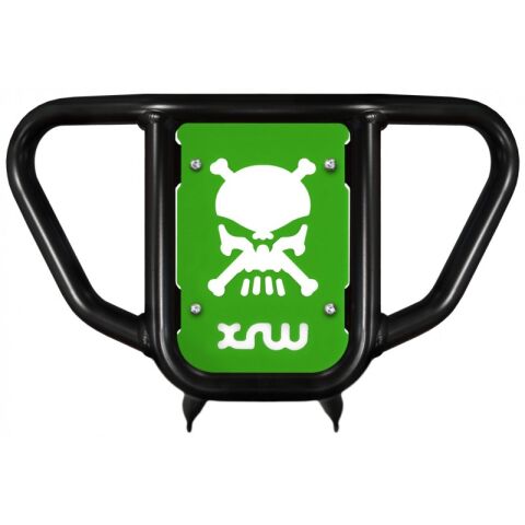 XRW FRONT BUMPER XR9 BLACK PHD GREEN - YAMAHA YFM 700R