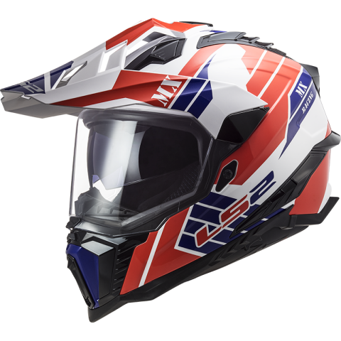 LS2 MX701 EXPLORER ATLANTIS G.WHITE RED BLUE XXL