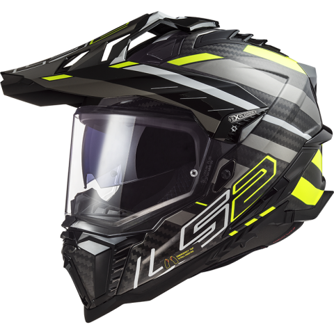 LS2 MX701 EXPLORER C EDGE GL.BLACK H-V YELL-06 S
