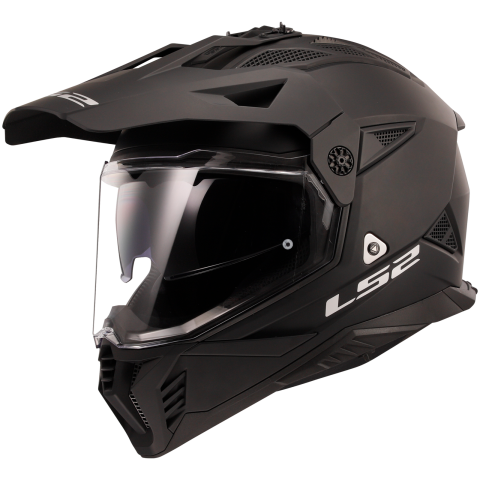 LS2 MX702 PIONEER II MATT BLACK-06 L