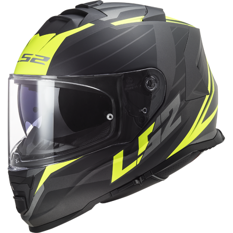 LS2 FF800 STORM II NERVE M.BLACK H-V YELLOW-06 XXL