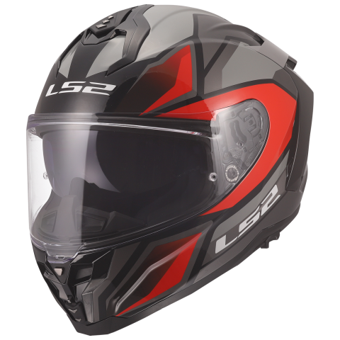 LS2 FF817 CHALLENGER II VIPER GREY RED M