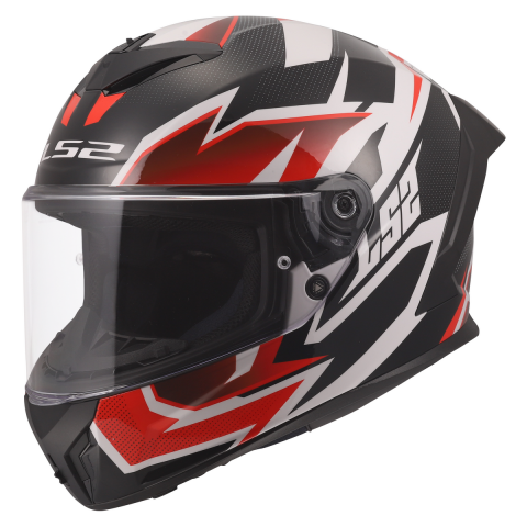 LS2 FF820 RAPID III XTREM WHITE BLACK RED XL